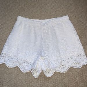 Abercrombie & Fitch crochet shorts